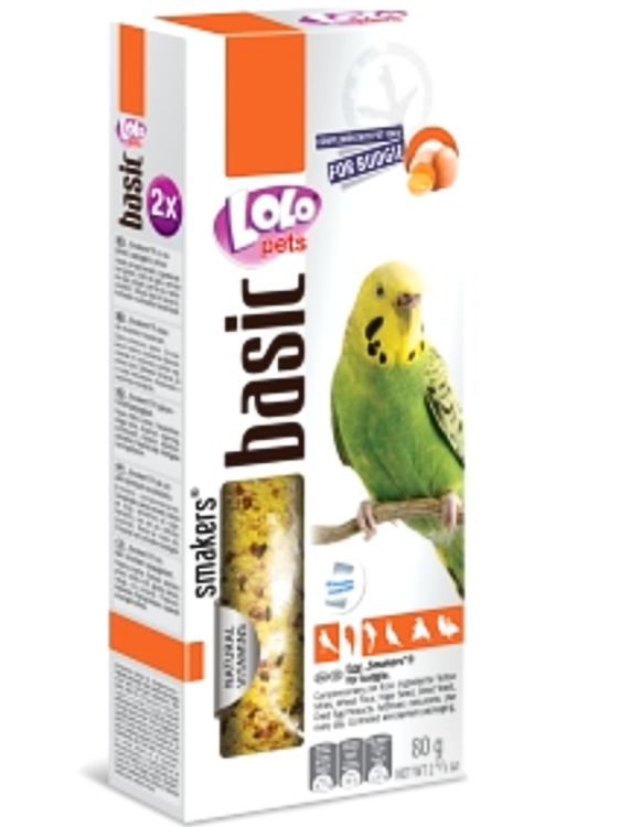 LoLo Pets Basic – Smakers VAJEČNÝ, URČENÝ PRO ANDULKY 80 g (2×40 g) od ParrotPlanet.cz