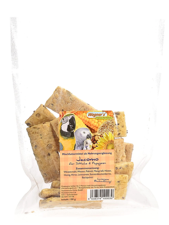 Wagner's DOMOWE Sušenky pro papoušky – kukuřičné 150 g ParrotPlanet.cz