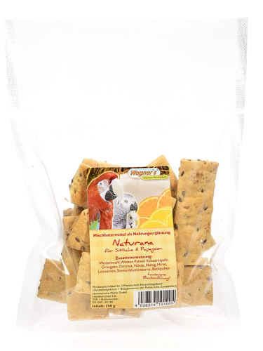 Wagner's DOMOWE Sušenky pro papoušky Natural Tropical 150 g od ParrotPlanet.cz