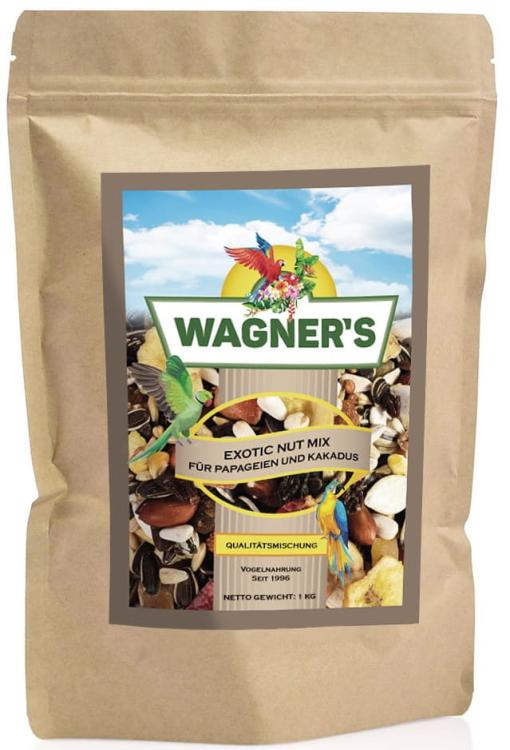 Wagner's Exotic Nut Mix ořechová směs pro všechny papoušky 1 kg od ParrotPlanet.cz