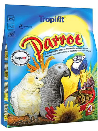 TROPIFIT Parrots 1 kg – celoroční krmivo pro velké papoušky  od ParrotPlanet.cz