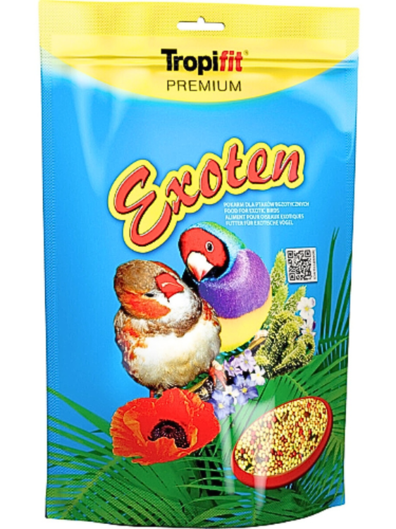 TROPIFIT 700 g EXOTEN – Celoroční krmivo pro papoušky a jiné exotické ptáky od ParrotPlanet.cz