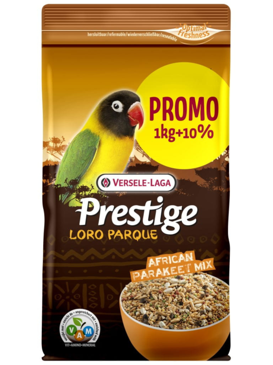 Versele Laga African Parakeet Loro Parque Mix 1 kg + 100 g ZDARMA – krmivo pro střední africké papoušky od ParrotPlanet.cz