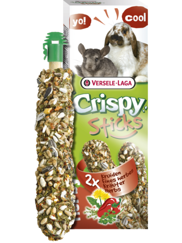 Versele Laga – Sticks Rabbits-Chinchillas Herbs – Pečené bylinkové tyčinky pro králíky a morčata, 110 g od ParrotPlanet.cz