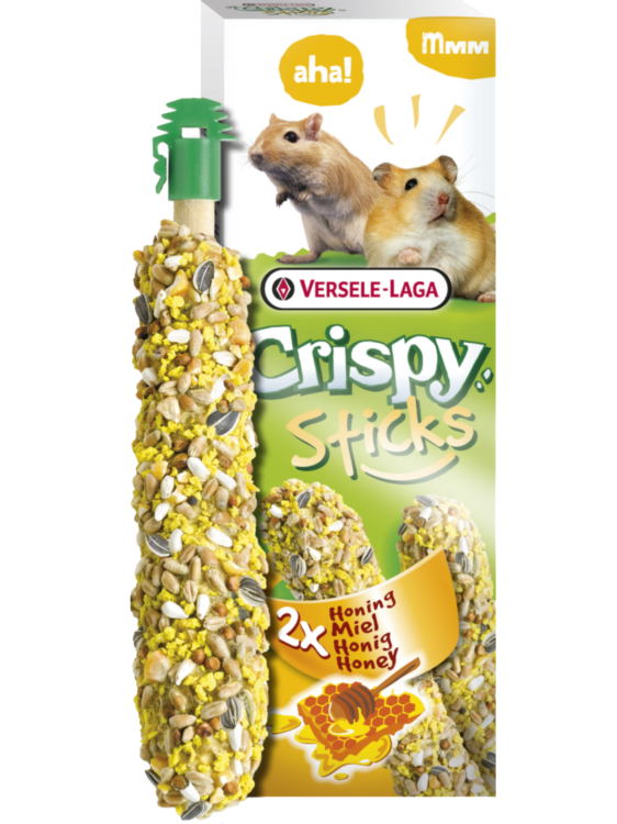 Versele Laga – Sticks Hamsters-Gerbils Honey – Tyčinky s medem pro křečky a pískomily, 110 g od ParrotPlanet.cz