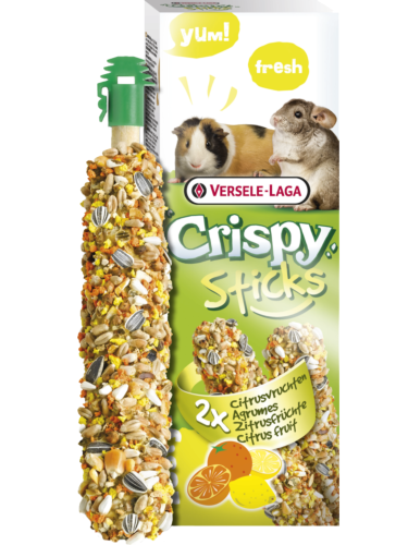 Versele Laga – Sticks Guinea Pigs-Chinchillas Citrus Fruit – Tyčinky s citrusovými plody pro morčata a činčily, 110 g od ParrotPlanet.cz
