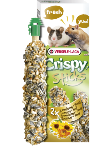 Versele Laga – Sticks Gerbils-Mice Sunflower &amp; Honey – Tyčinky se slunečnicovými semínky a medem pro myši a pískomily, 110 g od ParrotPlanet.cz