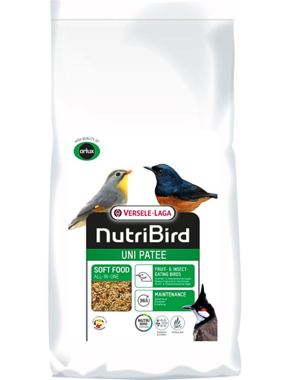 Versele Laga – Orlux Uni Patee 1 kg – kompletní krmivo pro malé ovocné a hmyzožravé ptáky  a tropické ptáky od ParrotPlanet.cz