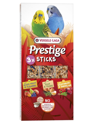 Versele Laga - Prestige Sticks Small Parakeets Triple Variety Pack 90 g - mix 3 tyčinek pro malé papoušky od ParrotPlanet.cz