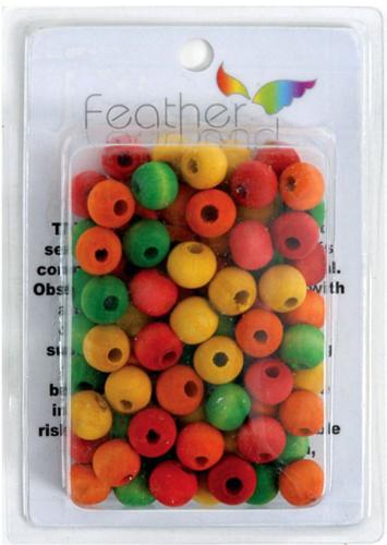 Dřevěné korálky S – náhradní díly pro výrobu hraček pro papoušky DIY nebo hračka do tlapky od ParrotPlanet.cz