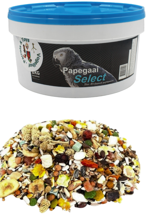 Vogelhof Papegaai Select – Krmivo s granulemi  pro papoušky 1 KG od ParrotPlanet.cz