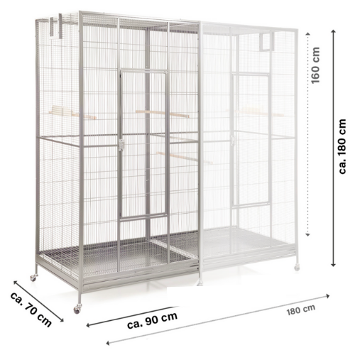 Rozšiřující sada pro klec Montana New Sydney I a II světlá od ParrotPlanet.cz