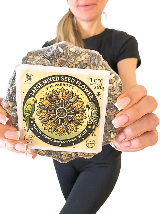 Parrot Planet - Papouščí květina se slunečnicemi - XL - pamlsek pro všechny papoušky 210 g od ParrotPlanet.cz