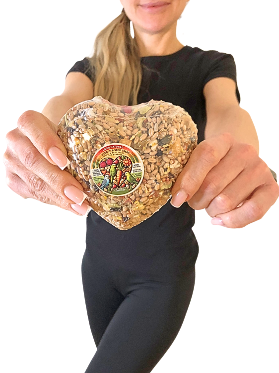 Parrot Planet – Papuzie Serce – OŘECHOVO-ZELENINOVÉ – XL – pamlsek pro všechny papoušky 180 g od ParrotPlanet.cz