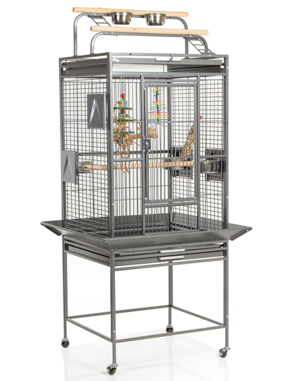 Klece pro papoušky Montana Finca II Play tmavá od ParrotPlanet.cz