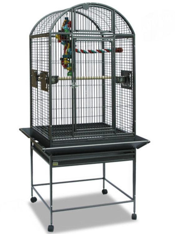 Klece pro papoušky Montana Finca II Dome tmavá od ParrotPlanet.cz