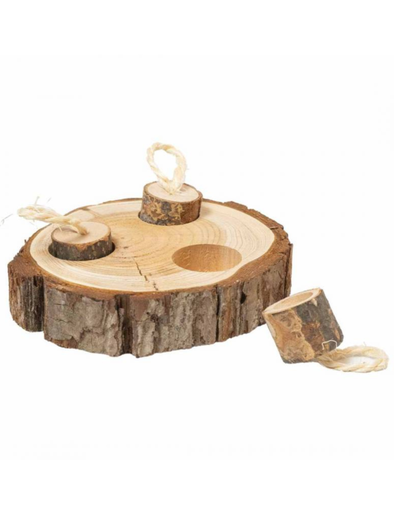 Bark Wood Puzzle – Papouščí puzzle z přírodního dřeva od ParrotPlanet.cz