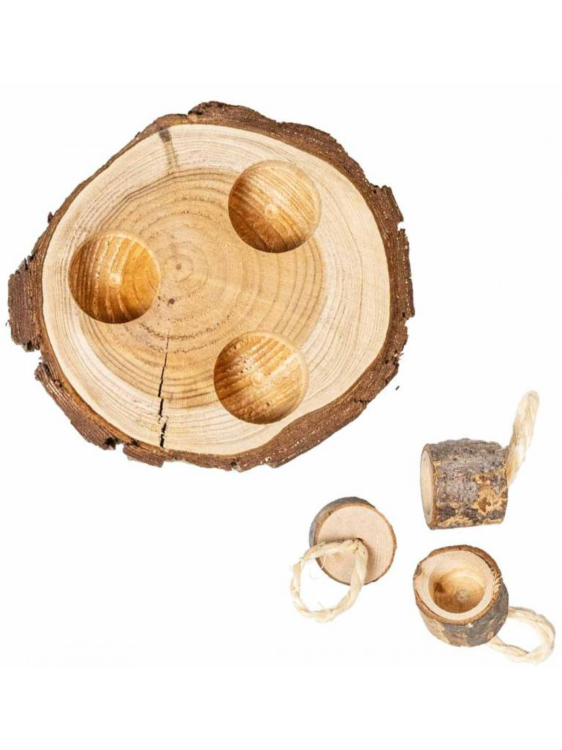 Bark Wood Puzzle – Papouščí puzzle z přírodního dřeva od ParrotPlanet.cz