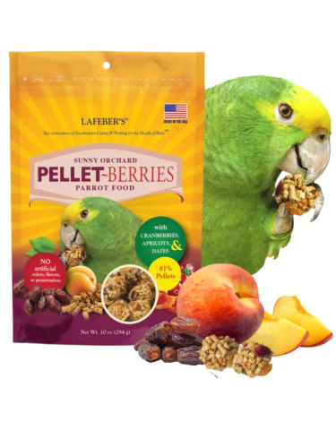 Lafeber Pellet-Berries Sunny Orchard – Krmivo ve tvaru kuliček pro střední a velké papoušky 284 g od ParrotPlanet.cz