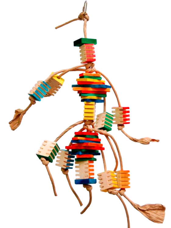 Groovy Frita Tower – Kreativní hračka – Hbitostní věž pro papoušky od ParrotPlanet.cz