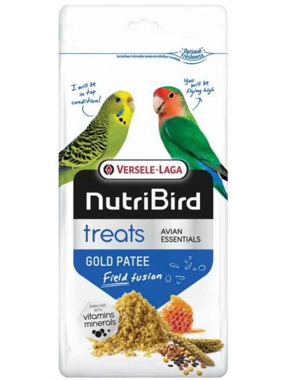 Versele Laga NutriBird Treats Gold Patee Field Fusion 250 g – pochoutka „Poklady polí“ pro malé a střední papoušky od ParrotPlanet.cz