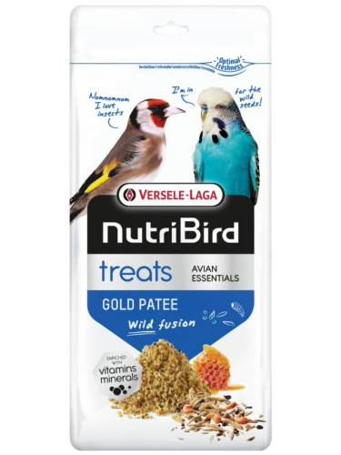 Versele Laga NutriBird Treats Gold Patee Wild Fusion 250 g – Vysokoproteinová pochoutka pro ptáky od ParrotPlanet.cz