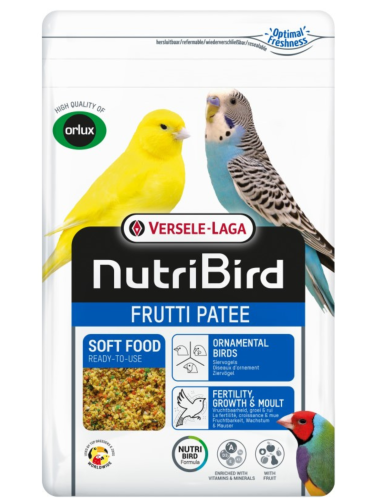 Versele Laga NutriBird Frutti Patee 1 kg – Kondicionující ovocná pochoutka pro malé a střední papoušky od ParrotPlanet.cz