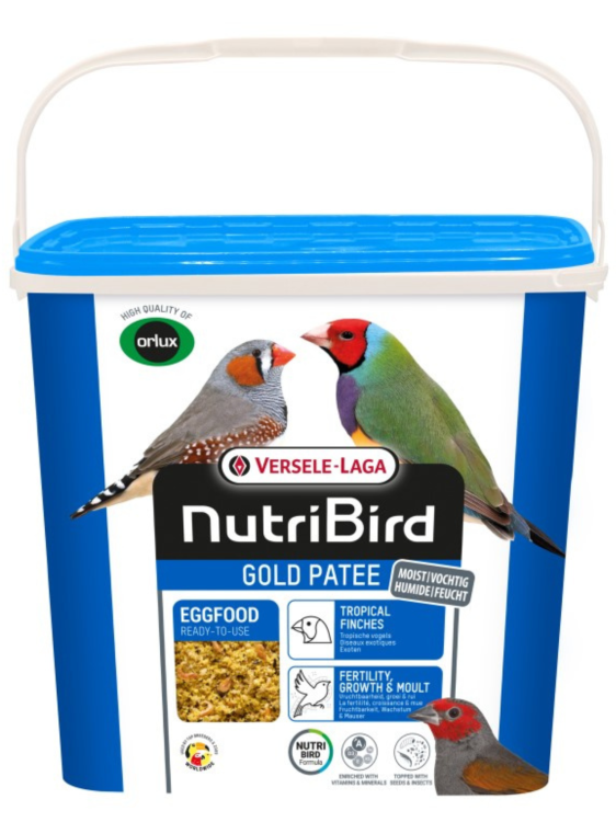Versele Laga NutriBird Gold Patee Tropical Finches 5 kg – Vaječné krmivo pro tropické pěnkavy od ParrotPlanet.cz