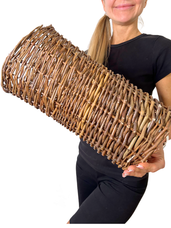 Přírodní proutěný tunel | Hračka skrýš | Stan pro vakoveverky  od ParrotPlanet.cz