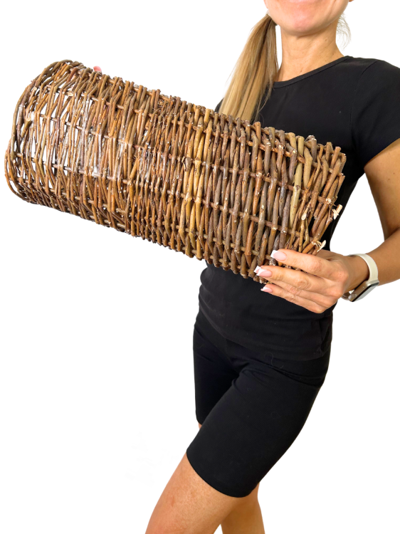 Přírodní proutěný tunel | Hračka skrýš | Stan pro vakoveverky  od ParrotPlanet.cz