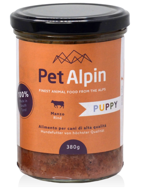 Pet Alpin Puppy Rind – Bezlepkové krmivo pro štěňata s hovězím masem a přírodními ingrediencemi od ParrotPlanet.cz