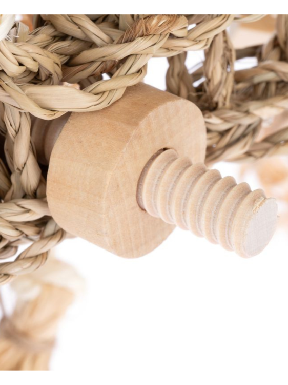 Hrací stěna z mořské trávy pro střední a velké papoušky od ParrotPlanet.cz