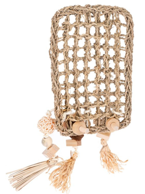 Hrací stěna z mořské trávy pro střední a velké papoušky od ParrotPlanet.cz