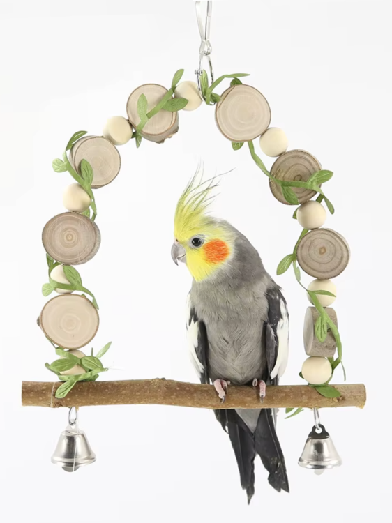 Houpačka s lístky – pro středně velké papoušky od ParrotPlanet.cz