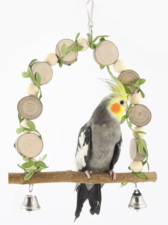 Houpačka s lístky – pro středně velké papoušky od ParrotPlanet.cz