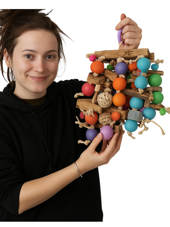 Vajíčkový košík - Hračka pro střední a velké papouškyod ParrotPlanet.cz