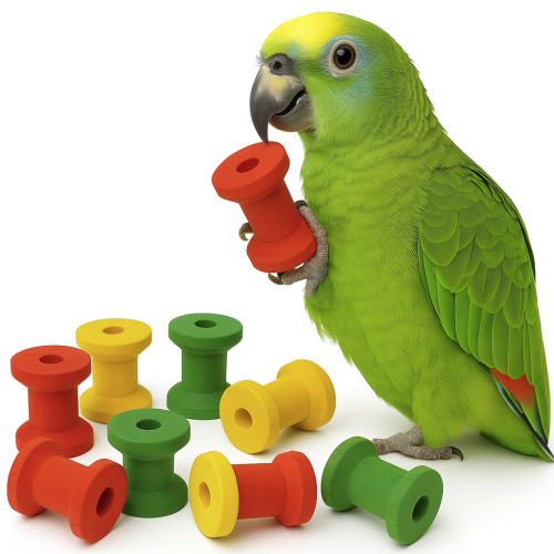 Dřevěné trubky – náhradní díly pro výrobu hraček pro papoušky DIY nebo hračka do tlapky od ParrotPlanet.cz