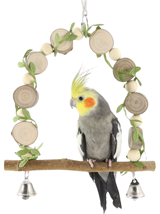 Houpačka s lístky – pro středně velké papoušky od ParrotPlanet.cz