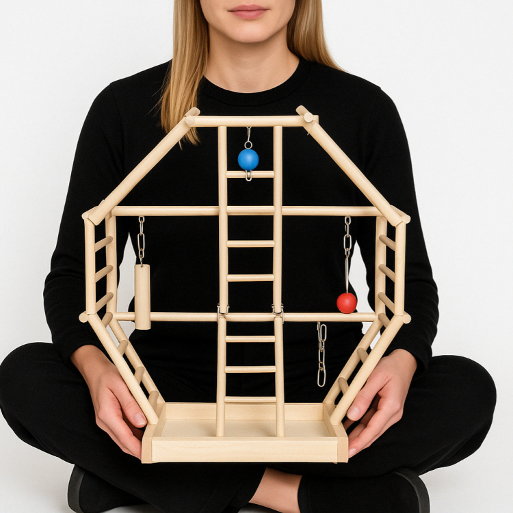 Papouščí žebříky – dřevěné hřiště pro papoušky/ptáky  od ParrotPlanet.cz