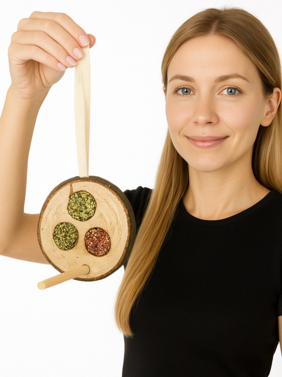 JR FARM – Disc Trio – pochoutky pro zábavu a křupání pro všechny papoušky 70 g od ParrotPlanet.cz
