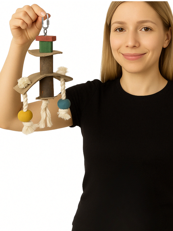 Duble Parrot Ball | Hračka pro všechny papoušky 24 cm od ParrotPlanet.cz