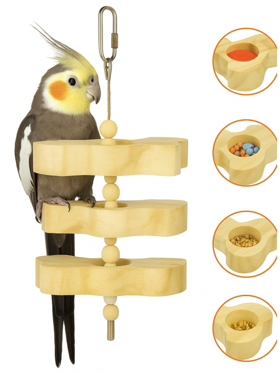 Napáječka, napáječka na vodu pro papoušky a jiné ptáky, modrá, 100 ml od ParrotPlanet.cz