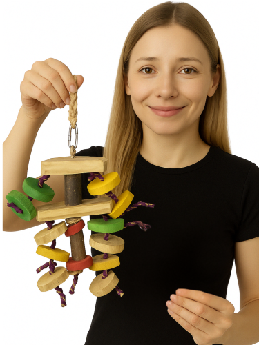 Chipsy Java - hračka pro střední a velké papoušky od ParrotPlanet.cz