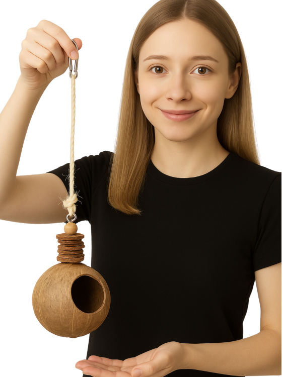 KoKos na provázku – hračka pro všechny papoušky od ParrotPlanet.cz