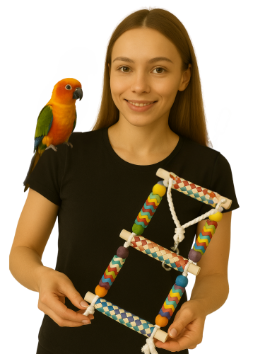 Barevná Fiesta | Hračka pro střední a větší papoušky | Zdravá a barevná zábava od ParrotPlanet.cz