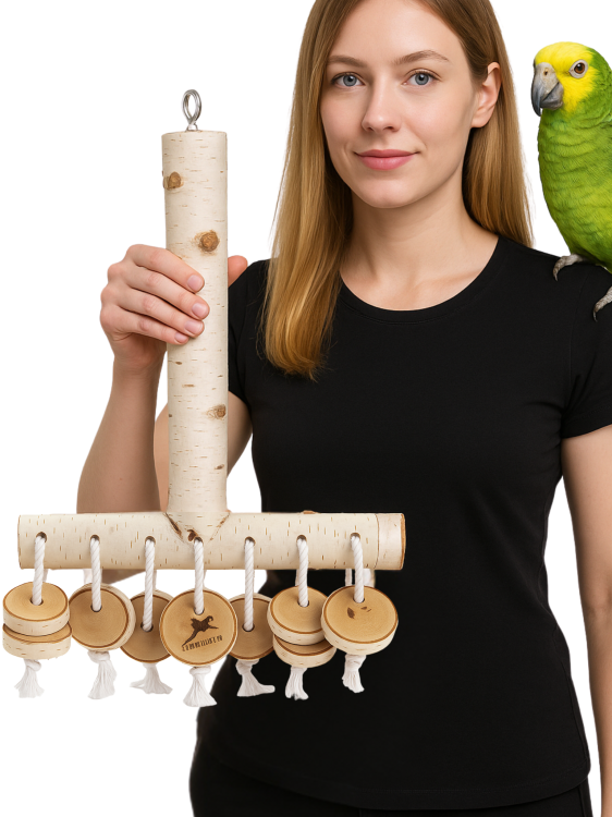 Parrot Planet Prirozene - Big T - Hračka pro velké papoušky XXL - 2 kg od parrotplanet.cz