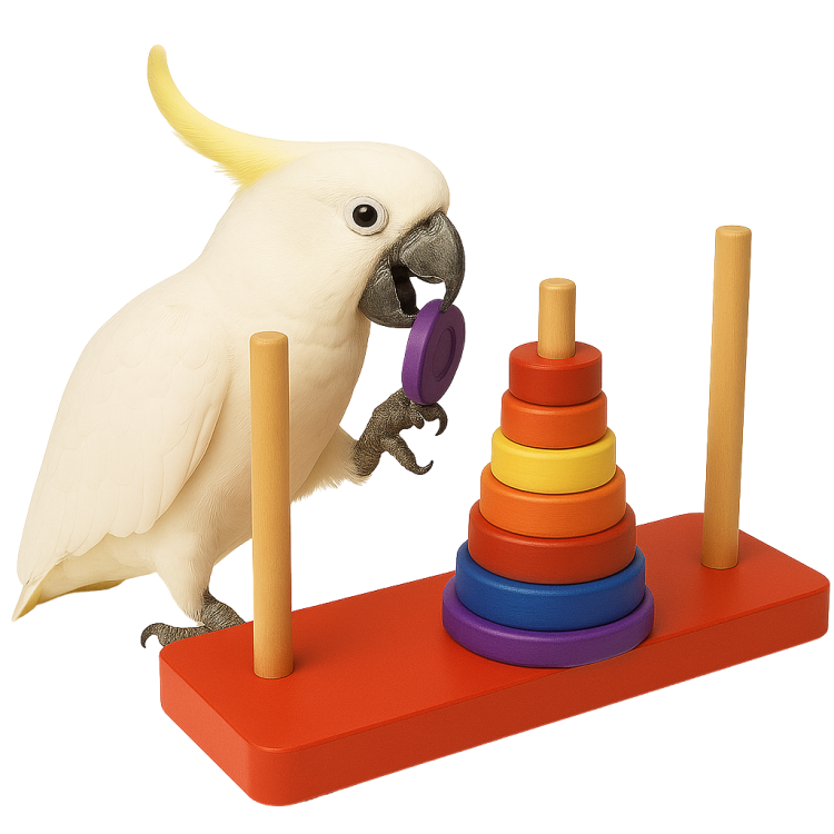 Small Tower | Logická skládačka | Puzzle | pro všechny papoušky od ParrotPlanet.cz