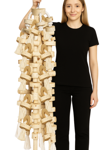 Parrot Planet Prirozene – Gigant na provázcích – Hračka pro velké papoušky XXXL – 15 kg od ParrotPlanet.cz