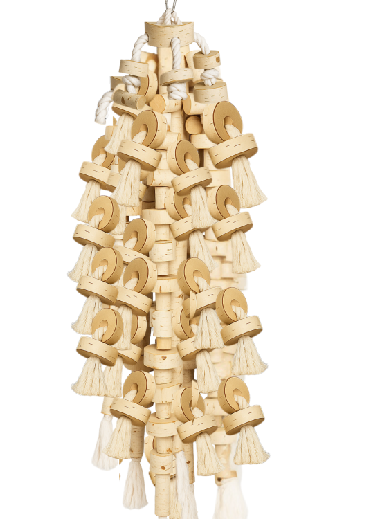 Parrot Planet Prirozene – Gigant na provázcích – Hračka pro velké papoušky XXXL – 15 kg od ParrotPlanet.cz