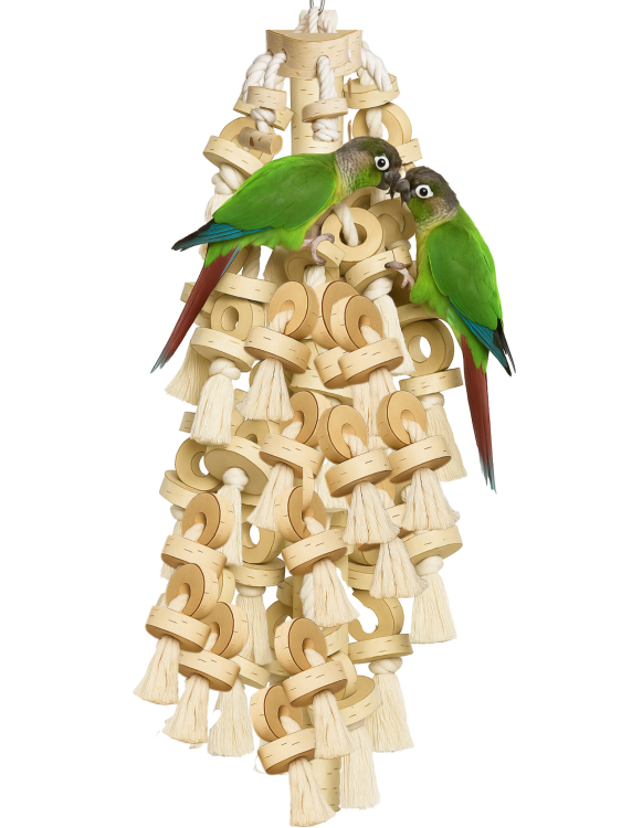 Parrot Planet Prirozene – Gigant na provázcích – Hračka pro velké papoušky XXXL – 15 kg od ParrotPlanet.cz